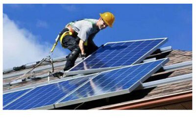 Solar panel installation for Web