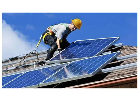 Solar panel installation for Web