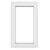 Crystal uPVC White Top Opener Clear Double Glazed Window