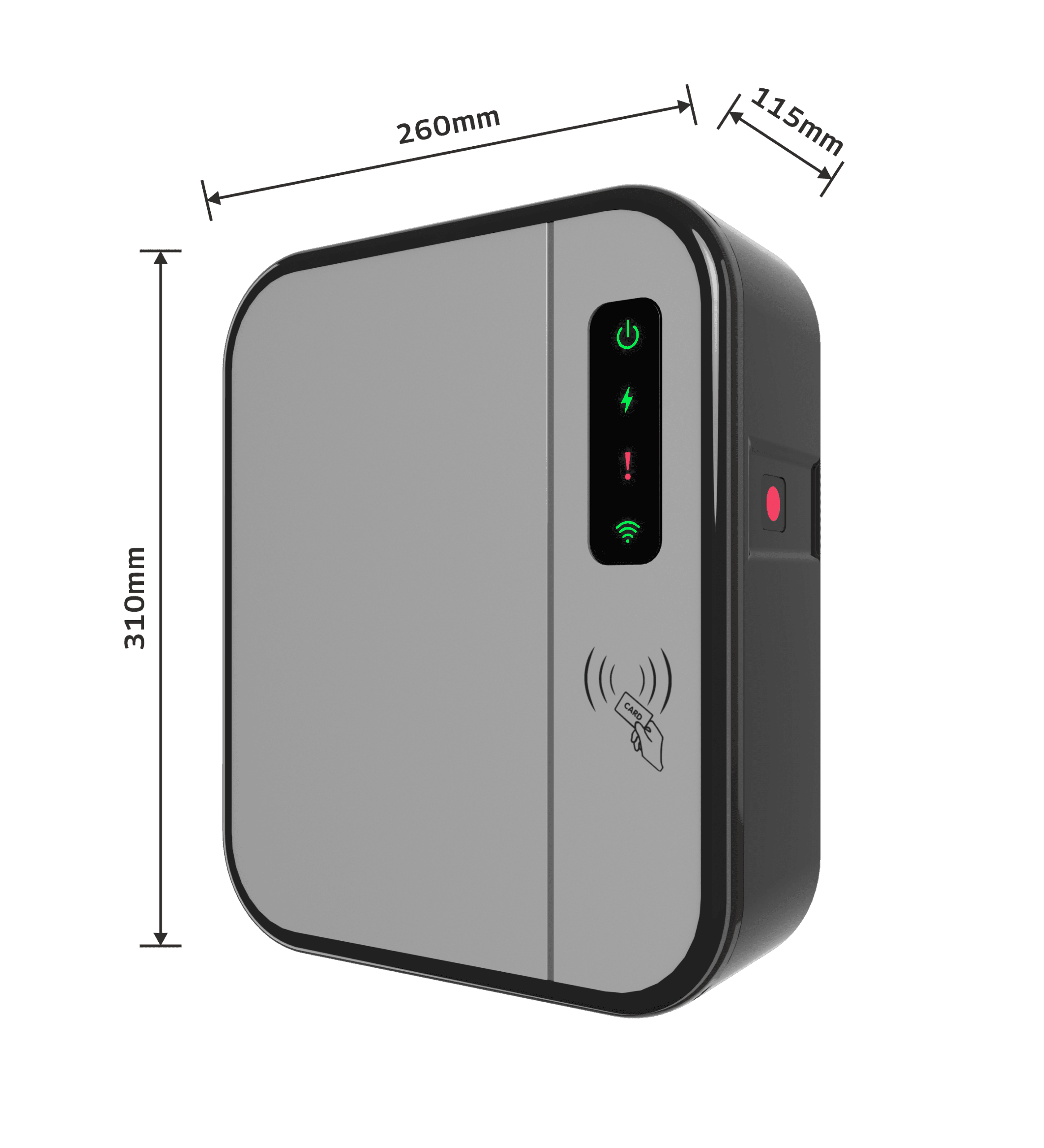 Injet Eco Smart Tethered 7.4kW EV Charger - Image 3